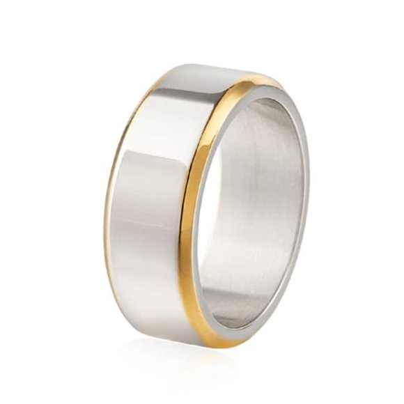 Other - Two Toned Titanium Steel Band